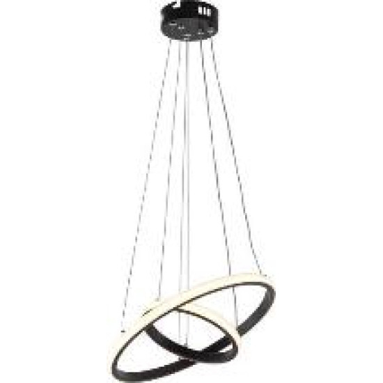 VARGO LED lustra 58W melna DL1002