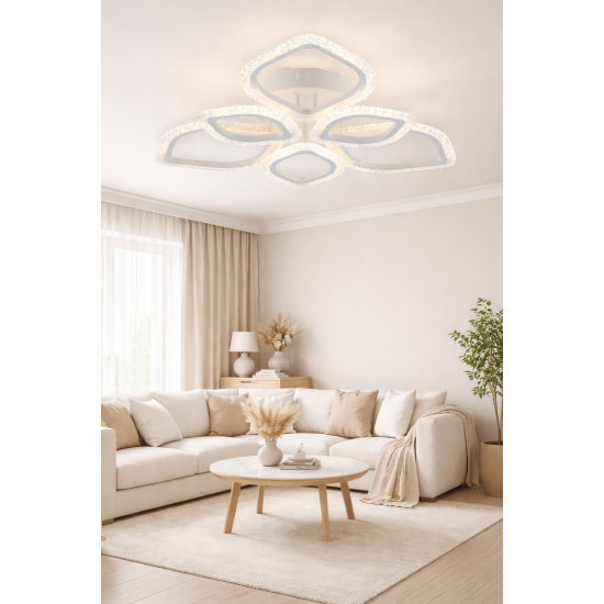 VARGO LED lustra 102W balta DL1116