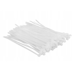 VARGO īpaši izturīgas kabeļu savilces 3×100 mm, baltas, 100 gab.