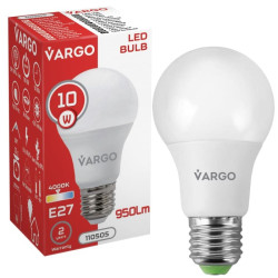 VARGO LED spuldze A60 10W E27 4000K 950 lm