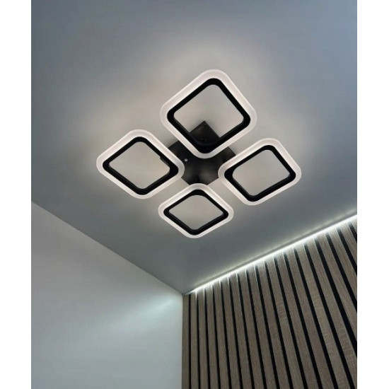 VARGO LED lustra 104W melna DL1378