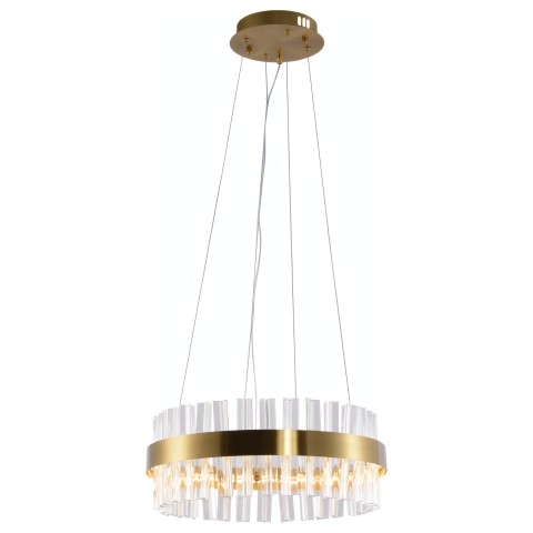 Pendant light with crystals, VARGO 90W copper DL1003 Pendant light with crystals, VARGO 90W copper DL1003