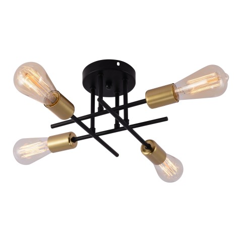 Chandelier for dining room, VARGO 4×E27 black DL1254 Chandelier for dining room, VARGO 4×E27 black DL1254