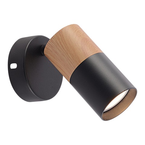 Wall light for bedroom, VARGO 1×GU10 black DL1255 Wall light for bedroom, VARGO 1×GU10 black DL1255