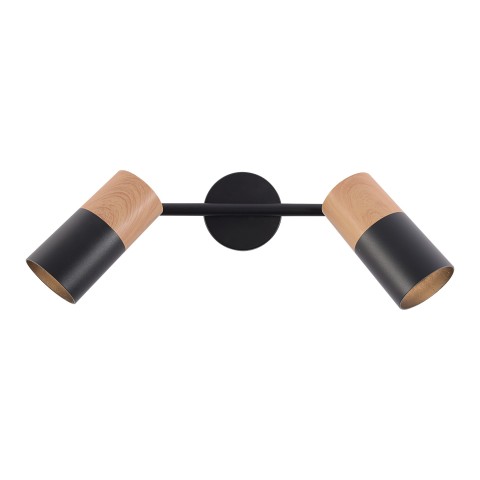 Wall light for living room, VARGO 2×GU10 black DL1257 Wall light for living room, VARGO 2×GU10 black DL1257