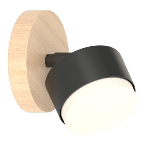 Wall light for bedroom, VARGO 1×GX53 black DL1264 Wall light for bedroom, VARGO 1×GX53 black DL1264