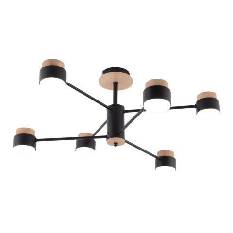 Chandelier for living room, VARGO 6×GX53 black DL1268 Chandelier for living room, VARGO 6×GX53 black DL1268