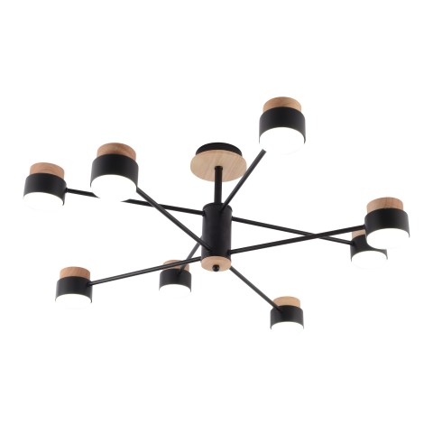 Chandelier for dining room, VARGO 8×GX53 black DL1269 Chandelier for dining room, VARGO 8×GX53 black DL1269
