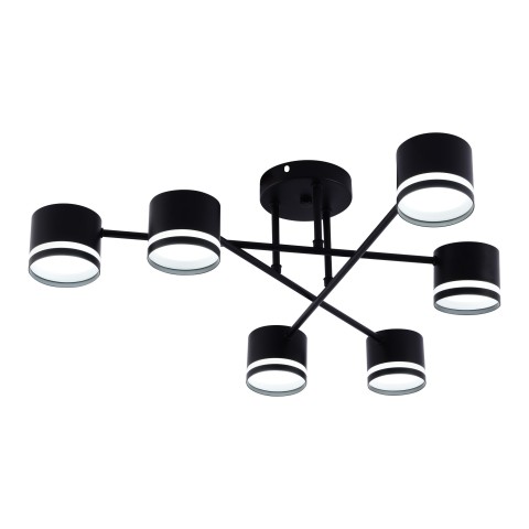 Chandelier for living room, VARGO 6×GX53 black DL1272 Chandelier for living room, VARGO 6×GX53 black DL1272