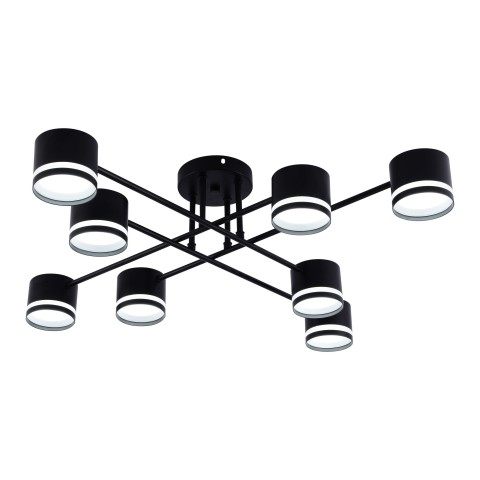 Chandelier for bedroom, VARGO 8×GX53 black DL1273 Chandelier for bedroom, VARGO 8×GX53 black DL1273