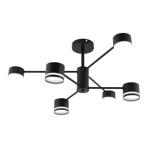 Chandelier for bedroom, VARGO 6×GX53 black DL1274 Chandelier for bedroom, VARGO 6×GX53 black DL1274