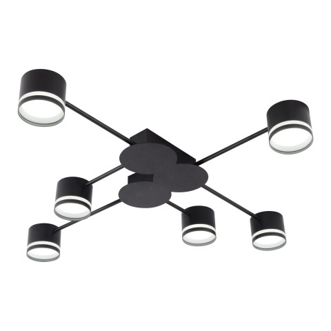 Chandelier for living room, VARGO 6×GX53 black DL1276 Chandelier for living room, VARGO 6×GX53 black DL1276