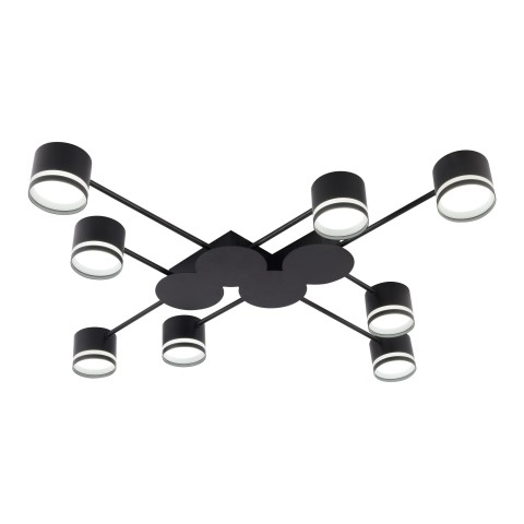Chandelier for dining room, VARGO 8×GX53 black DL1277 Chandelier for dining room, VARGO 8×GX53 black DL1277