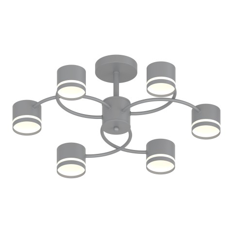 Chandelier for living room, VARGO 6×GX53 grey DL1278 Chandelier for living room, VARGO 6×GX53 grey DL1278