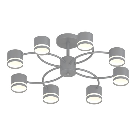 Chandelier for hallway, VARGO 8×GX53 grey DL1279 Chandelier for hallway, VARGO 8×GX53 grey DL1279