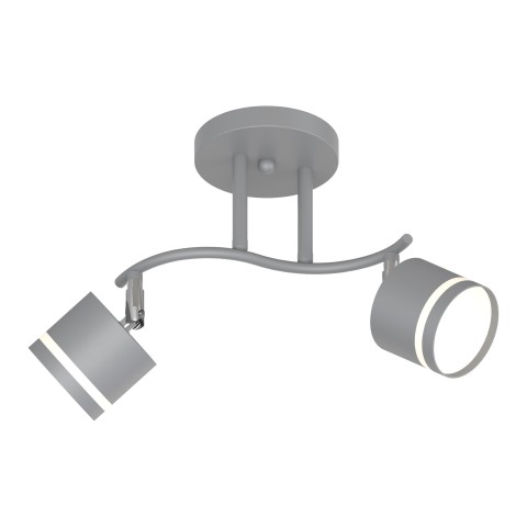 Ceiling light for hallway, VARGO 2×GX53 grey DL1285 Ceiling light for hallway, VARGO 2×GX53 grey DL1285