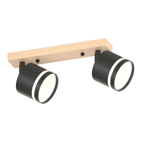 Ceiling light for hallway, VARGO 2×GX53 black DL1292 Ceiling light for hallway, VARGO 2×GX53 black DL1292