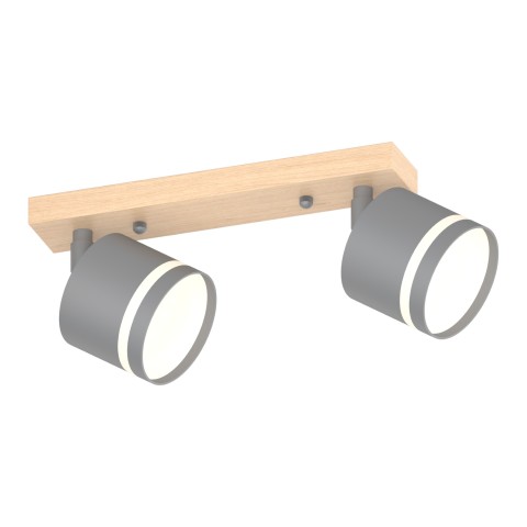 Ceiling light for hallway, VARGO 2×GX53 grey DL1293 Ceiling light for hallway, VARGO 2×GX53 grey DL1293
