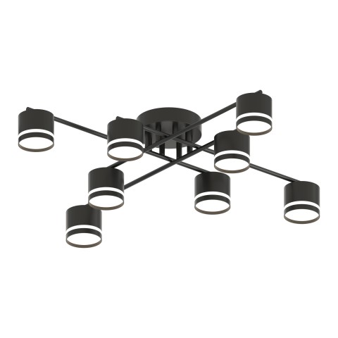 Chandelier for dining room, VARGO 8×GX53 black DL1297 Chandelier for dining room, VARGO 8×GX53 black DL1297