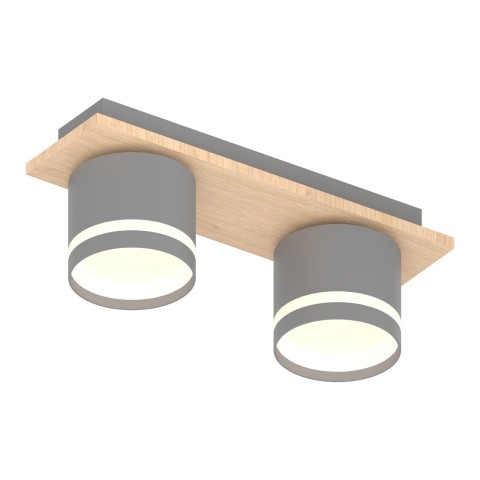 Ceiling light for living room, VARGO 2×GX53 grey DL1300 Ceiling light for living room, VARGO 2×GX53 grey DL1300