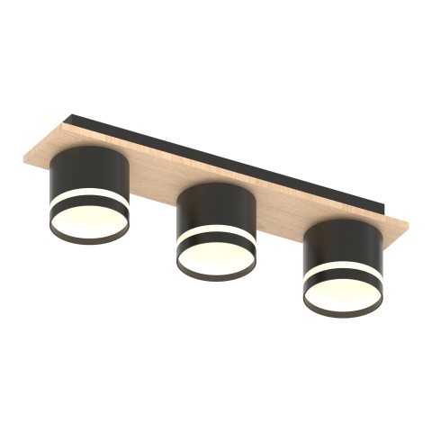 Ceiling light for dining room, VARGO 3×GX53 black DL1302 Ceiling light for dining room, VARGO 3×GX53 black DL1302