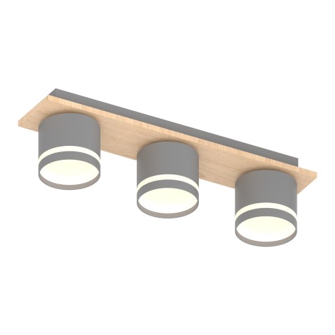 Ceiling light for bedroom, VARGO 3×GX53 grey DL1303 Ceiling light for bedroom, VARGO 3×GX53 grey DL1303