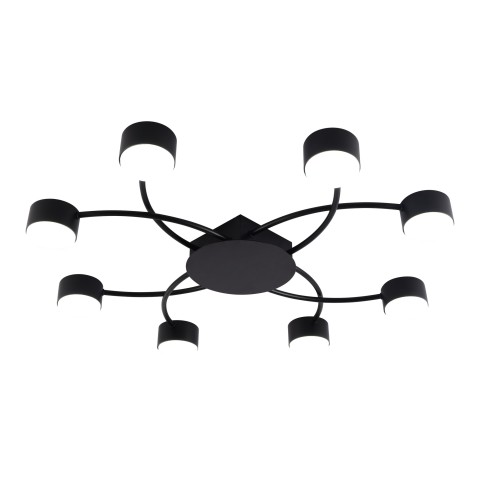 Chandelier for living room, VARGO 8×GX53 black DL1307 Chandelier for living room, VARGO 8×GX53 black DL1307