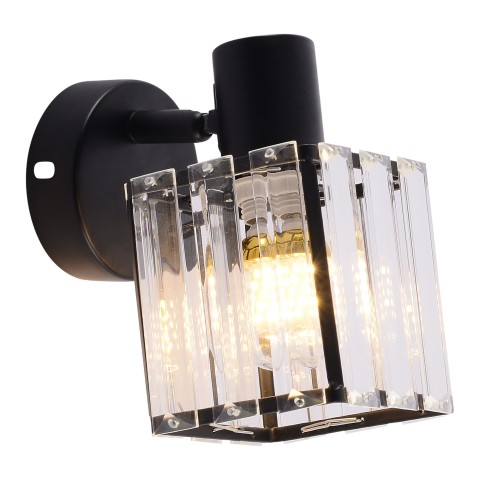 Wall light for bedroom, VARGO 1×E14 black DL1320 Wall light for bedroom, VARGO 1×E14 black DL1320