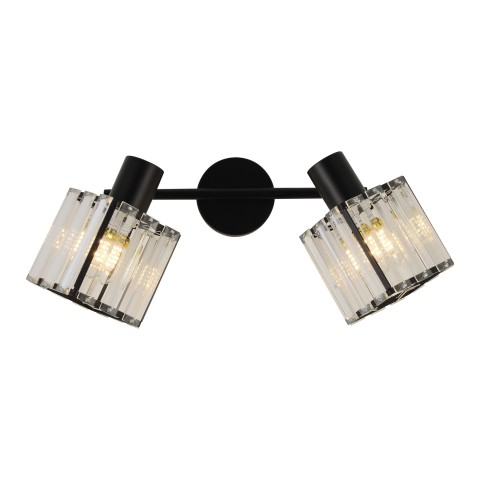 Wall light for hallway, VARGO 2×E14 black DL1321 Wall light for hallway, VARGO 2×E14 black DL1321