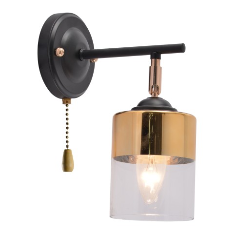 Wall light for bedroom, VARGO 1×E27 black DL1328 Wall light for bedroom, VARGO 1×E27 black DL1328