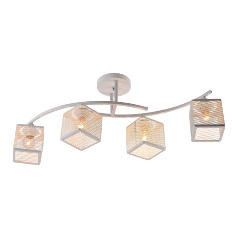 Chandelier for dining room, VARGO 4×E27 white DL1333 Chandelier for dining room, VARGO 4×E27 white DL1333