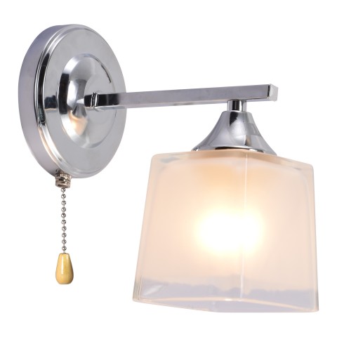 Wall light for hallway, VARGO 1×E27 chrome DL1339 Wall light for hallway, VARGO 1×E27 chrome DL1339