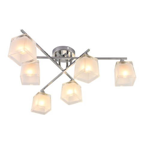 Chandelier for dining room, VARGO 6×E27 chrome DL1341 Chandelier for dining room, VARGO 6×E27 chrome DL1341