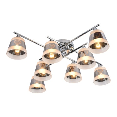 Chandelier for dining room, VARGO 8×E27 chrome DL1347 Chandelier for dining room, VARGO 8×E27 chrome DL1347