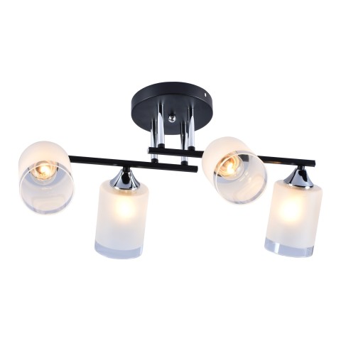 Chandelier for bedroom, VARGO 4×E27 black DL1348 Chandelier for bedroom, VARGO 4×E27 black DL1348