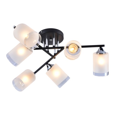 Chandelier for kitchen, VARGO 6×E27 black DL1349 Chandelier for kitchen, VARGO 6×E27 black DL1349