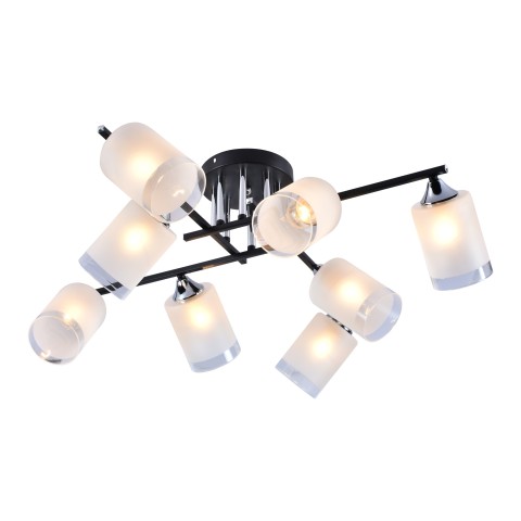 Chandelier for dining room, VARGO 8×E27 black DL1350 Chandelier for dining room, VARGO 8×E27 black DL1350