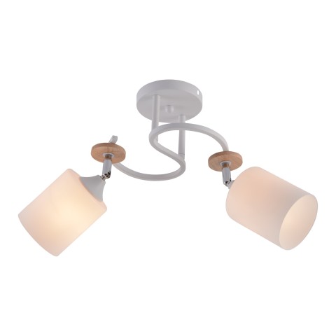 Chandelier for bedroom, VARGO 2×E27 white DL1361 Chandelier for bedroom, VARGO 2×E27 white DL1361