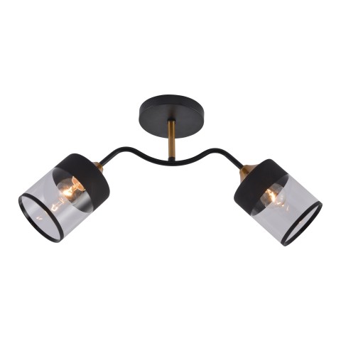 Chandelier for kitchen, VARGO 2×E27 black DL1364 Chandelier for kitchen, VARGO 2×E27 black DL1364
