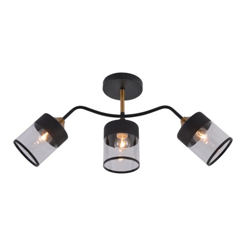 Chandelier for dining room, VARGO 3×E27 black DL1365 Chandelier for dining room, VARGO 3×E27 black DL1365