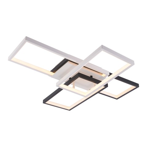 LED chandelier for living room, VARGO 144W black and white DL1381 LED chandelier for living room, VARGO 144W black and white DL1381