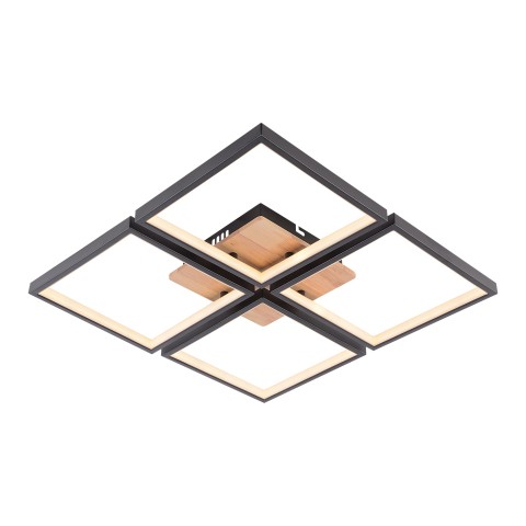 LED chandelier for bedroom, VARGO 136W black DL1383 LED chandelier for bedroom, VARGO 136W black DL1383