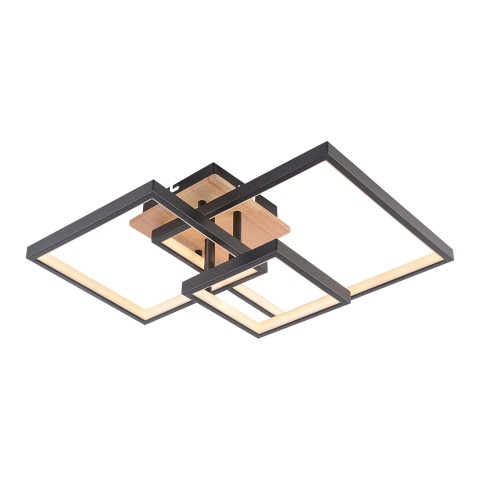 LED chandelier for living room, VARGO 102W black DL1388 LED chandelier for living room, VARGO 102W black DL1388