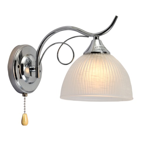 Wall light for bedroom, VARGO 1×E27 chrome DL1390 Wall light for bedroom, VARGO 1×E27 chrome DL1390