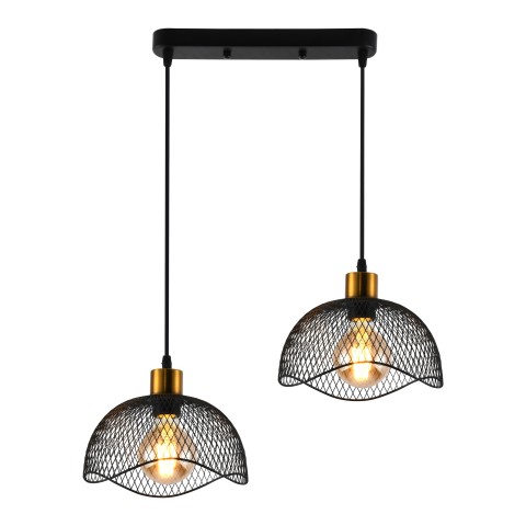 Pendant light for kitchen, VARGO 2×E27 black DL1404 Pendant light for kitchen, VARGO 2×E27 black DL1404