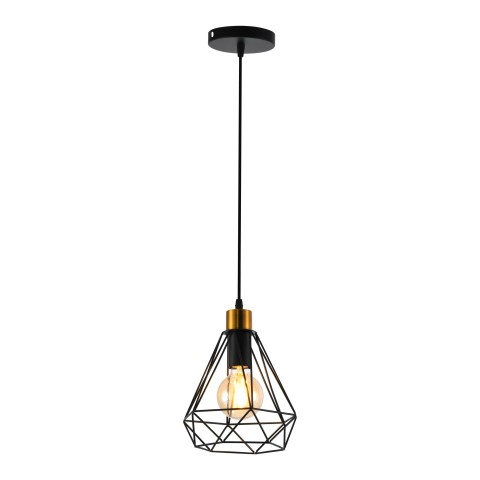 Pendant light for bedroom, VARGO 1×E27 black DL1419 Pendant light for bedroom, VARGO 1×E27 black DL1419