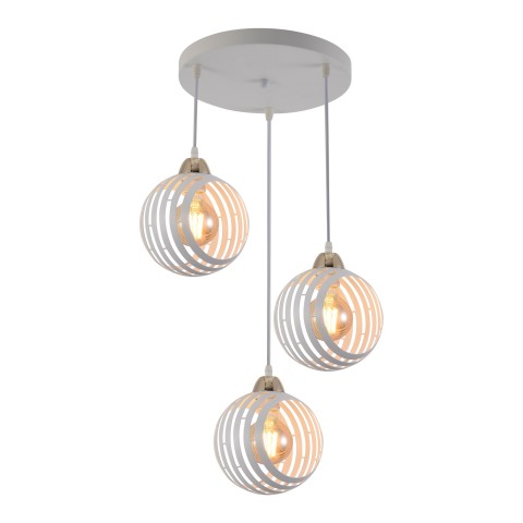 Pendant light for living room, VARGO 3×E27 white DL1436 Pendant light for living room, VARGO 3×E27 white DL1436