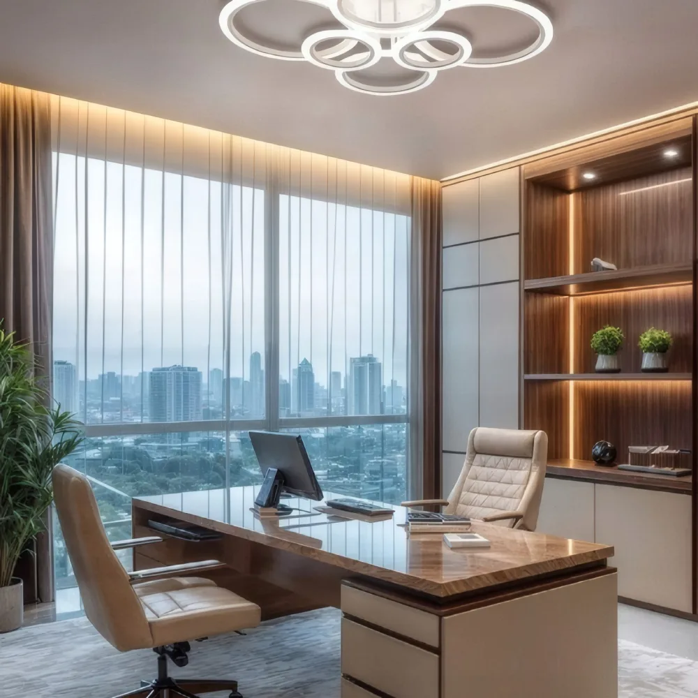 LED lustra viesistabai, VARGO 132W balta DL1005 — Foto 3