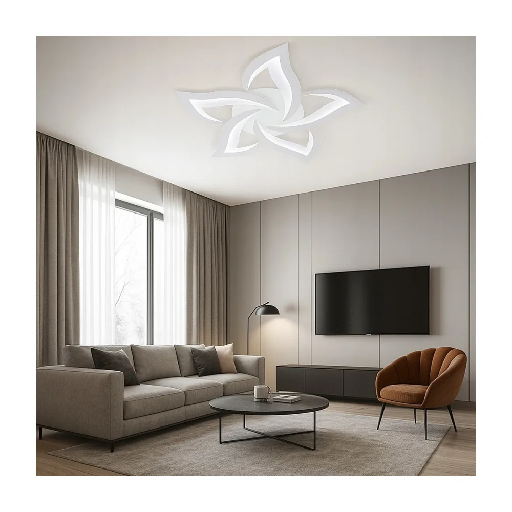 LED lustra viesistabai, VARGO 90W balta DL1008 — Foto 2