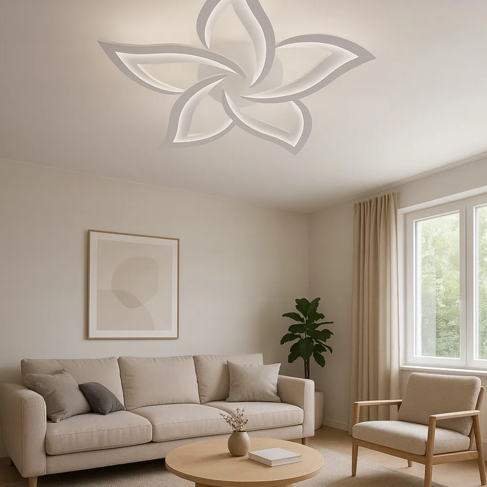 LED lustra viesistabai, VARGO 90W balta DL1008 — Foto 3